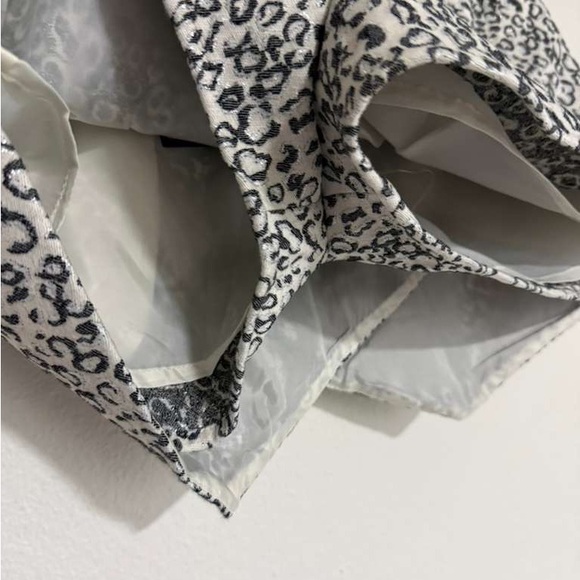 Express Leopard Print Women's Shorts - Black and White - Picture 5 of 6